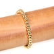 thumbnail image 5 of Pulsera de cuentas de oro para mujer, pulsera elástica con cuentas chapadas en oro de 14 quilates., 5 of 5