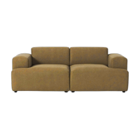 Franjawood - Sofa Gaspar 2 Cuerpo Mostaza