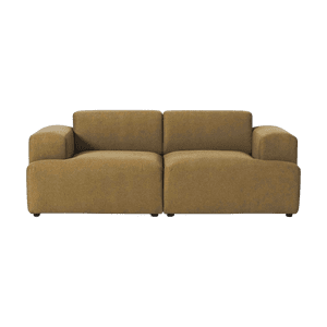 Franjawood - Sofa Gaspar 2 Cuerpo Mostaza