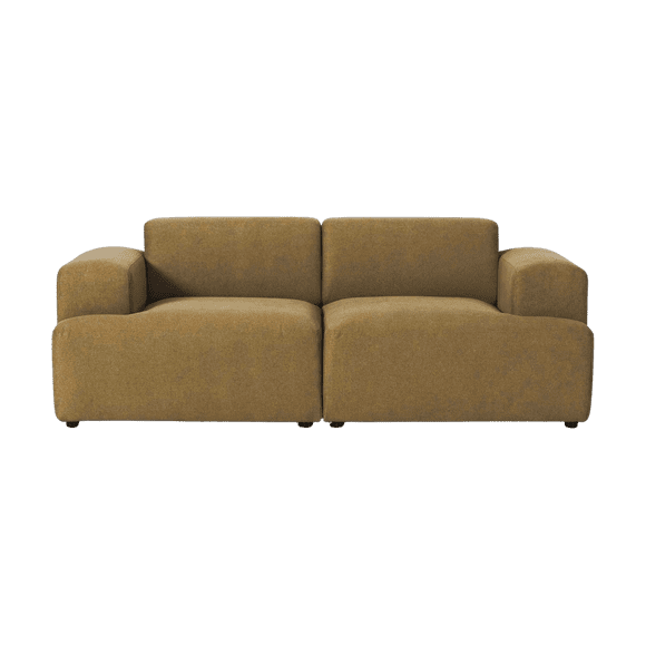 Sofa Gaspar 2 Cuerpo Mostaza