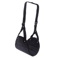 Magideal - Hamaca De Viaje Para Pies, Reposapiés, Altura Ajustable, Cabestrillo Para Pies Debajo Del Escritorio, Reposapiés De Avión, Hamaca Para Piernas Para Negro