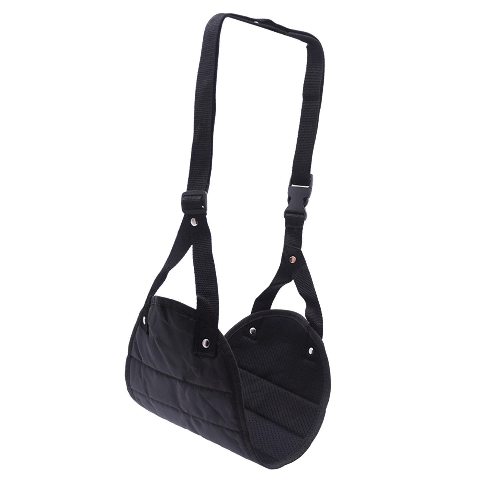 Magideal - Hamaca De Viaje Para Pies, Reposapiés, Altura Ajustable, Cabestrillo Para Pies Debajo Del Escritorio, Reposapiés De Avión, Hamaca Para Piernas Para Negro