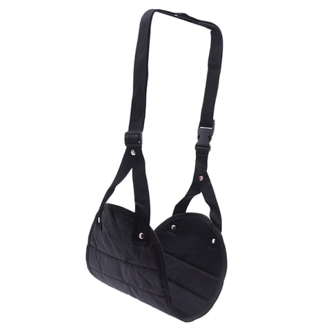 Magideal - Hamaca De Viaje Para Pies, Reposapiés, Altura Ajustable, Cabestrillo Para Pies Debajo Del Escritorio, Reposapiés De Avión, Hamaca Para Piernas Para Negro