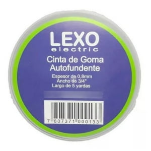 Lexo - Cinta De Goma Auto Fundente 0.8Mm 3/4 5Mts Electric
