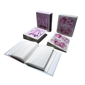 Kivara - Pack 2 Album Foto Bebe Baby Shower Rosado 40 Fotos 10X15 Cm Rosa