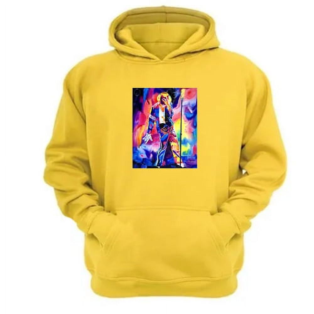Genérico - Polerón Canguro Michael Jackson Amarillo Talla S Unisex