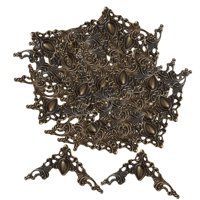 Bothyi - 100X Soportes De Esquina Protector De Esquina De Metal Decoración De Álbum Verde Bronce