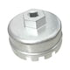 thumbnail image 3 of Llave Extractora De Filtro De Aceite, Llave Tipo Sombrero De Aluminio Para Toyota RAV4 Camry, Plateada, 3 of 3