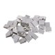 thumbnail image 4 of 50pcs punta de hebilla de cinturón de metal extremo para correas correa sombrero accesorio de costura de plata, 4 of 5