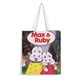 thumbnail image 1 of Max and Ruby Bolso de tela con estampado de lienzo para mujer, bolsa de compras reutilizable y estética, con cremallera interior, regalo para mujer,40*40cm., 1 of 6