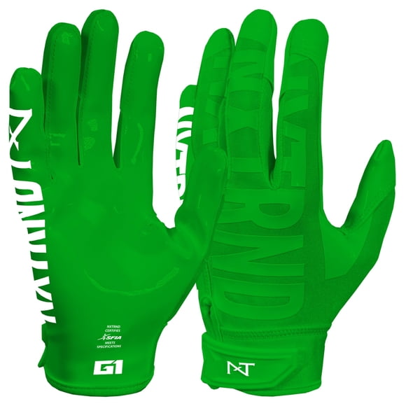 Guantes de Fútbol Americano NXT NXTRND G1 Pro Talla Media Verde