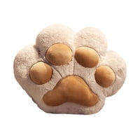 Bothyi - Manta De Almohada Con Forma De Pata De Gato, Bonito Regalo, Juego De Almohada Para La Siesta Para Dormitorio, Hogar, Avión, Marrón Claro