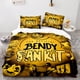 thumbnail image 1 of Bendy Duvet Cover Digital Printing Quilt Cover 3pcs Cute Bedding Set Queen King Size Comforter Cover Single Double Bedclothes, 1 of 5