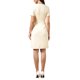 thumbnail image 3 of INSPIRE CHIC Vestido a la Rodilla para Mujeres Cuello Redondo Manga Corta Perlas Decorativas Vestido Ajustado de Negocios Elegante XS Blanco Crema, 3 of 6