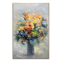 Genérico - Cuadro Decorativo Flores Vibrantes Relieve Adorno Pared Jhn