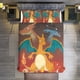 thumbnail image 1 of Pokmon Charizard 3 Piece Sets Full/Queen Size - Reversible Microfiber Quilts with Shams Soft Lightweight Bedspread Coverlet Comforter for All Season Bed Sheets, 1 of 4