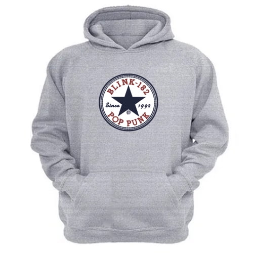 Polerón Canguro Blink 182 Gris Claro Talla L Unisex