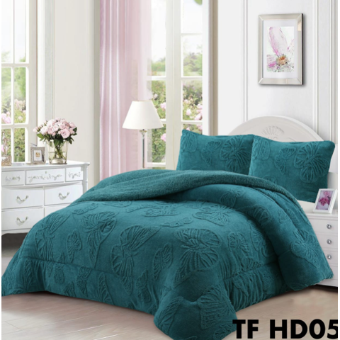 Mundo Shopping - Cobertor De Invierno Sherpa Con Chiporro Mariposa2 Plazas.