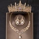 thumbnail image 1 of 3pcs Elegant Crystal Bridal Jewelry Set - Rhinestone Tiara Crown, Necklace, and Earrings - Perfect for Weddings and Special Occasions, 1 of 5