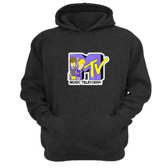 Polerón Canguro Mtv´S Gris Oscuro Talla Xs Unisex