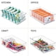 thumbnail image 4 of Pequeños contenedores de plástico para baño con asas para organizar el armario, el tocador o el estante del armario, organizador de accesorios para pastillas transparentes., 4 of 8