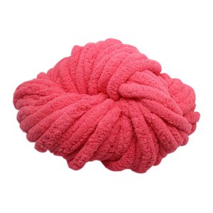 Bothyi - Hilo Grueso De Chenilla, Lavable, Súper Voluminoso, Para Tejer A Ganchillo, Tejido Rojo