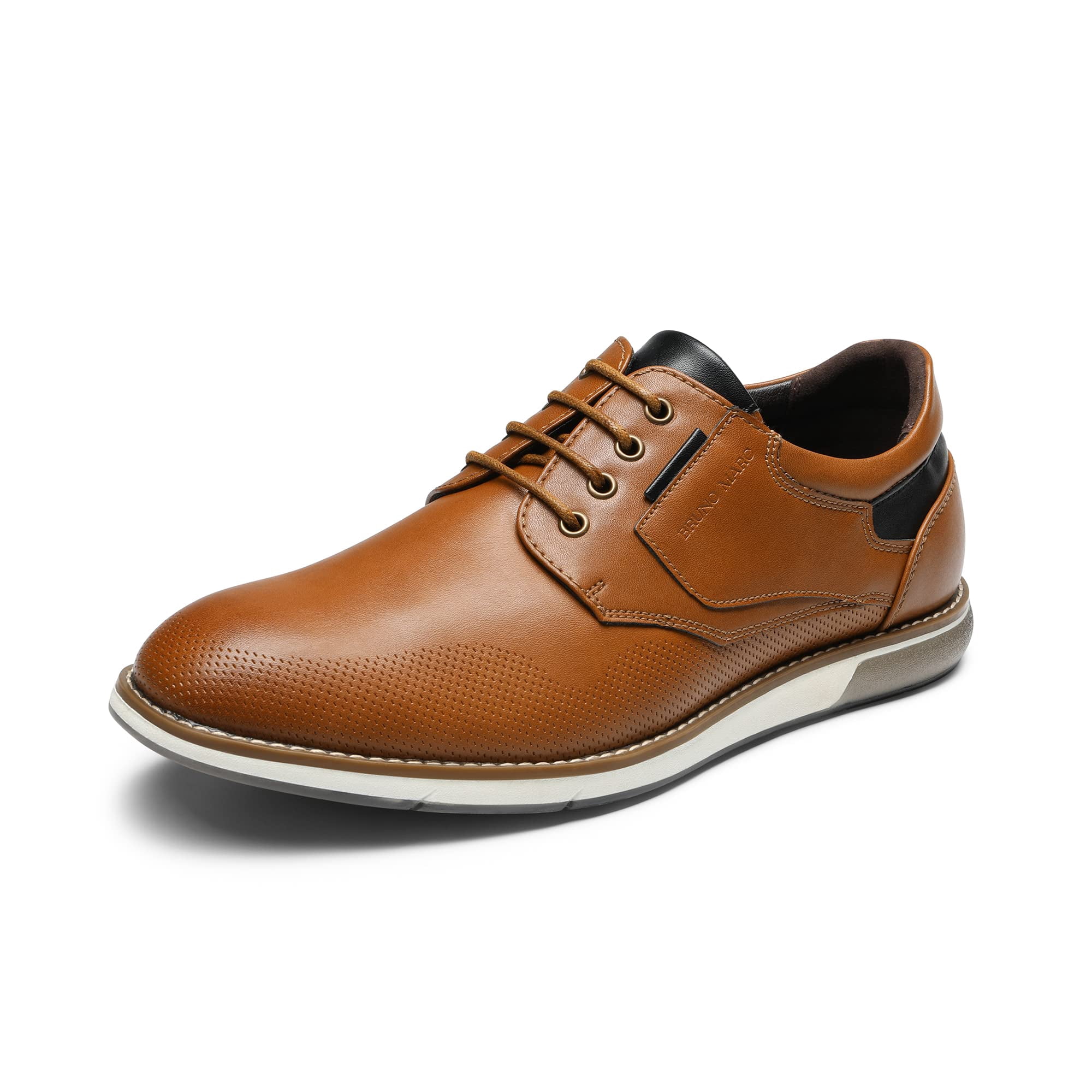Zapatos Casual De Vestir Para Hombre Bruno Marc Marrón Talla 13