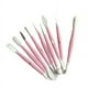 thumbnail image 1 of 9pcs Set Cake Baking Pottery Mud Plastic Oil Mud Sculpture Carving Knife Soft Pottery Clay Modeling Tool Combination Set, 1 of 5