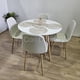 thumbnail image 1 of Comedor Mesa blanca 100cms + 4 Sillas Scoop Lino Beige, 1 of 3