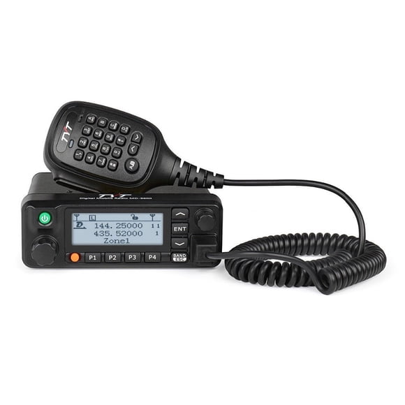 TYT MD-9600 Rádio Móvel DMR Banda Dupla 50W, 136-174/400-480MHz GPS Opcional 250 Zonas