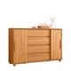 thumbnail image 2 of Cómoda Evidenza Rustic 2 Puertas 4 Cajones Café, 2 of 5