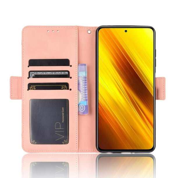 Funda Tipo Billetera FOXDOCK para Xiaomi POCO X3 – Tapa Flip con Tarjetero