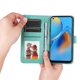 thumbnail image 2 of Funda tipo cartera FOXDOCK para OPPO A74 4G , diseño girasol en relieve, cuero PU, cierre magnético, soporte y tarjetero, 2 of 5