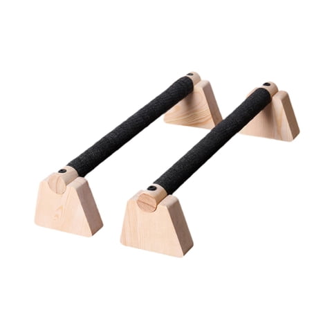 Magideal - 2 Barras De Flexiones, Barras Paralelas De Madera, Estructura Robusta, Soporte De Flexiones Portátil Antideslizante Para Hacer Ejercicio En El Gimnasi 40 Cm