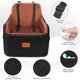 thumbnail image 4 of Asiento para coche de perro INDYBUD mediano 48 cm espuma viscoelástica negro/marrón, 4 of 7