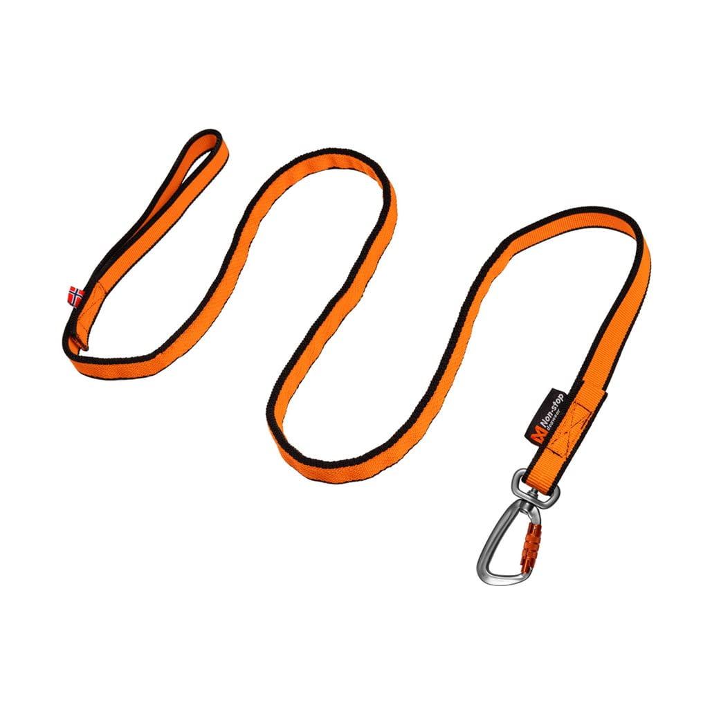 Ropa elástica para perros Bungee Leash Nonstop para correr o andar en bicicleta, color negro