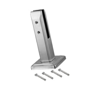 Magideal - Abrazadera De Vidrio Con Tornillos De Fijación Para Cerca De Piscina Profesional, Grifos De Vidrio Para Balcón, Escalera, Cubierta De Jardín De Vidrio Altura 20Cm