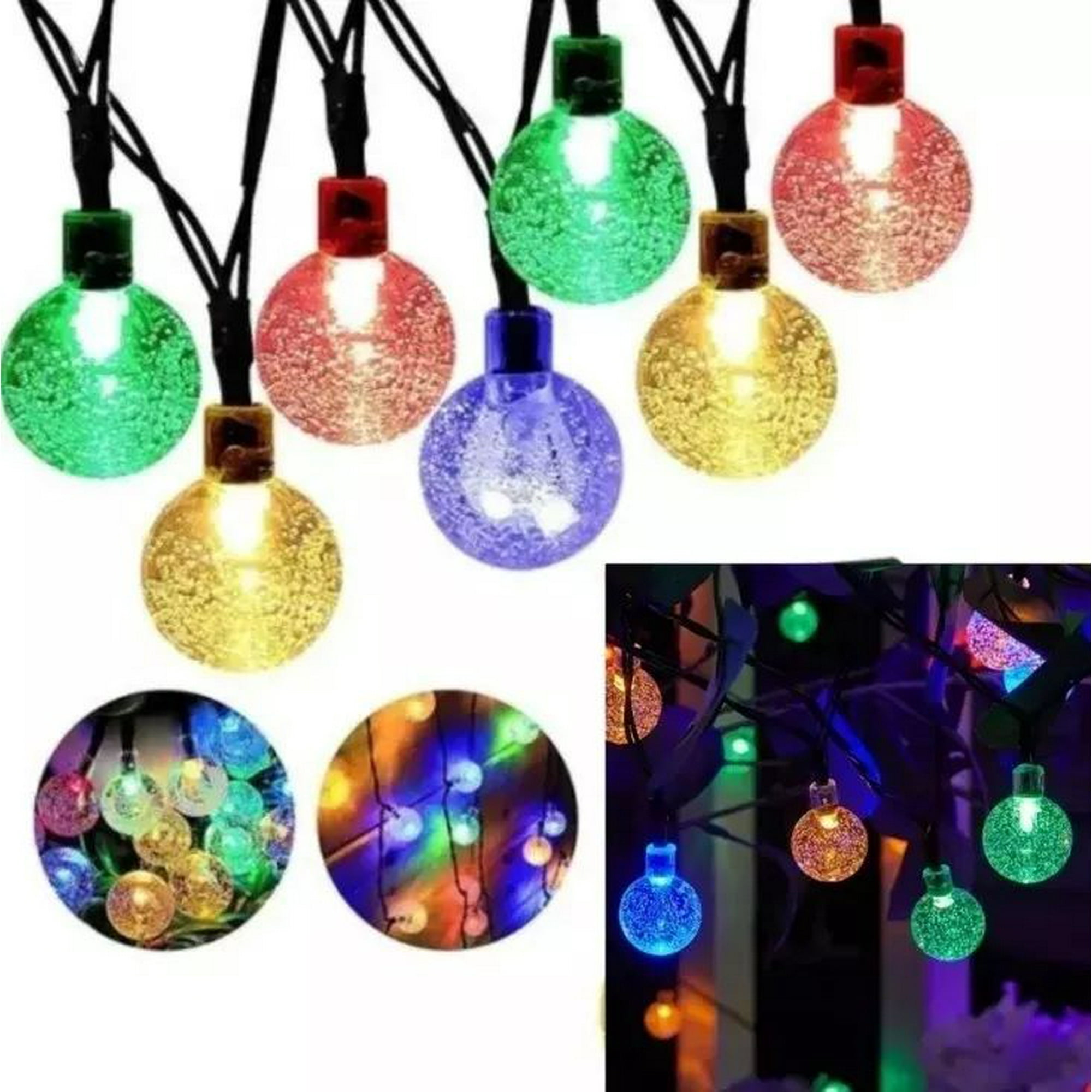 Shop E-home - Guirnalda De Luces Solares Led Impermeables De 4 Metros Multicolor