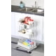 thumbnail image 5 of Carro Rodante Utilitario Simple Houseware de 3 Niveles en Metal Blanco 79x43x32 cm, 5 of 6