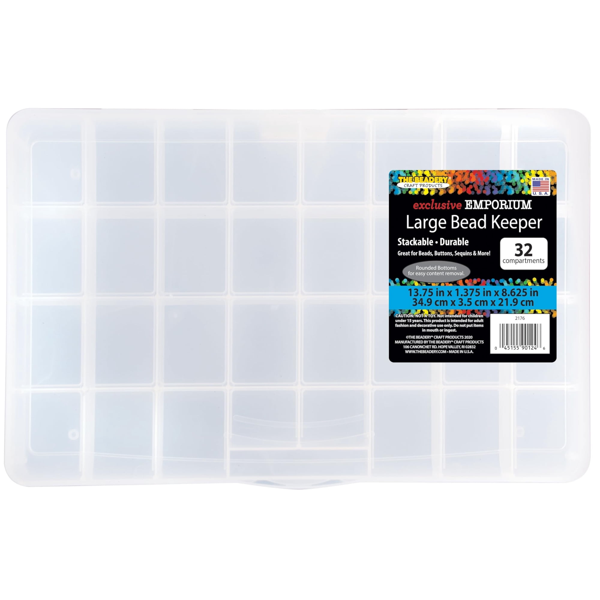 Caja De Almacenamiento The Beadery Bead Keeper Con 32 Compartimentos