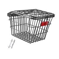 Magideal - Cesta Trasera Para Bicicleta, Portabicicletas Moderno, Fácil De Instalar, Resistente, De Alambre Metálico, Para Niños Y Adultos, Portabicicletas De Ca Negro