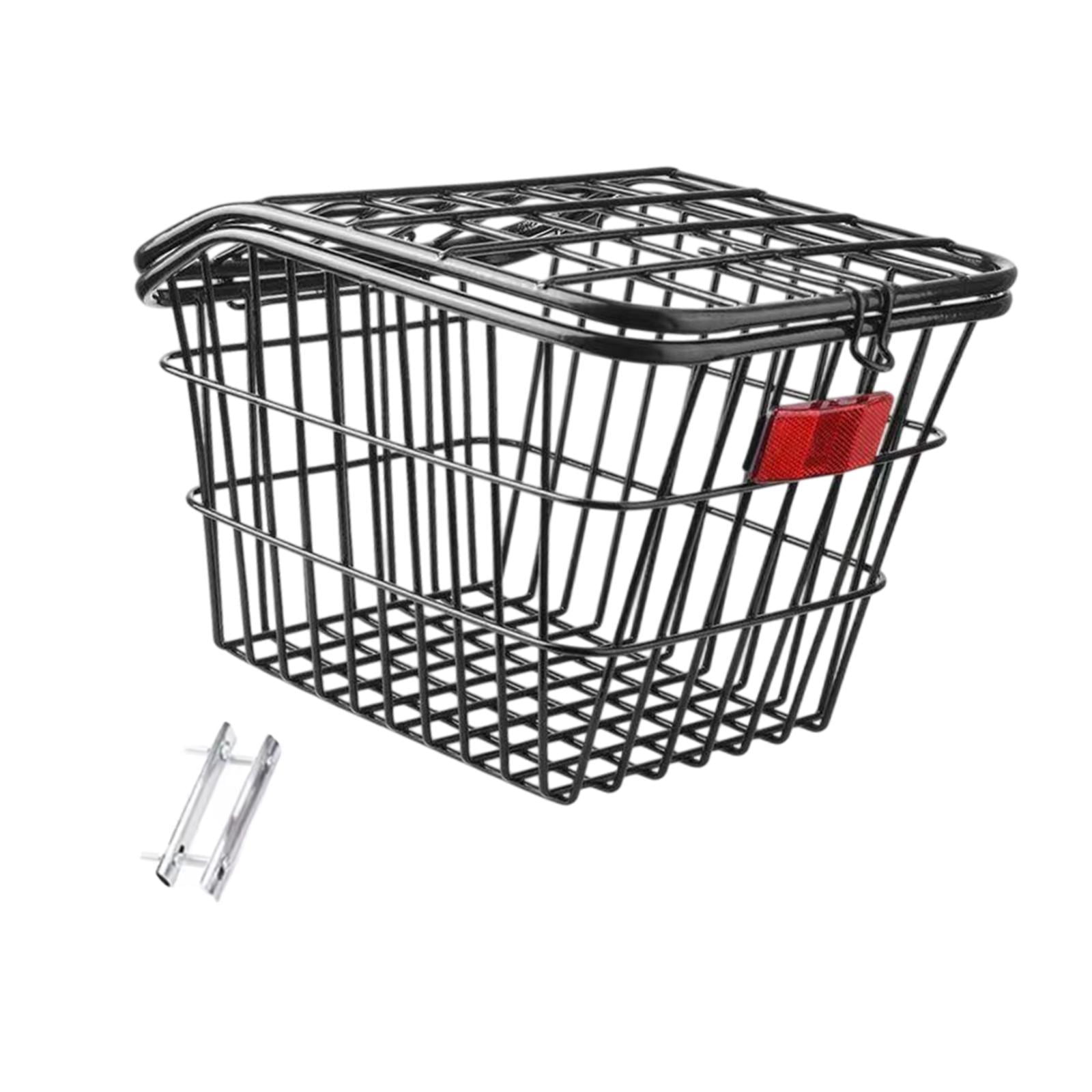 Magideal - Cesta Trasera Para Bicicleta, Portabicicletas Moderno, Fácil De Instalar, Resistente, De Alambre Metálico, Para Niños Y Adultos, Portabicicletas De Ca Negro