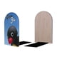 thumbnail image 2 of Pingu Sujetalibros decorativos temáticos, tope para estantería con base antideslizante, uso dual para hogar y oficina - 2 piezas, 2 of 6