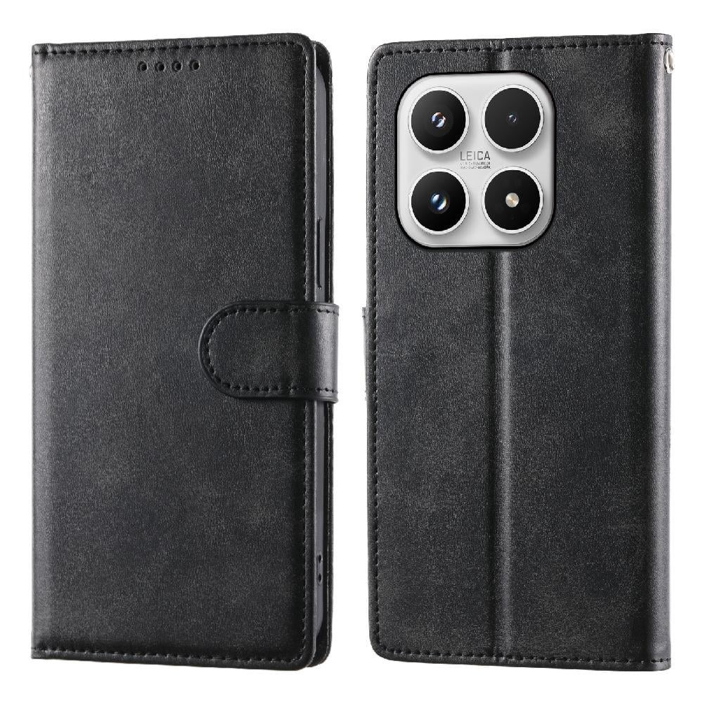Foxdock - Funda Tipo Billetera Para Xiaomi 17 Cover 2 En 1 Desmontable Con Ranuras Para Tarjetas Y Ventana De Foto, Soporte Y Correa De Muñeca Negro