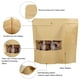 thumbnail image 4 of Bolsas Kraft de pie resellables, paquete de 50 unidades, Blisstime, 4 of 8