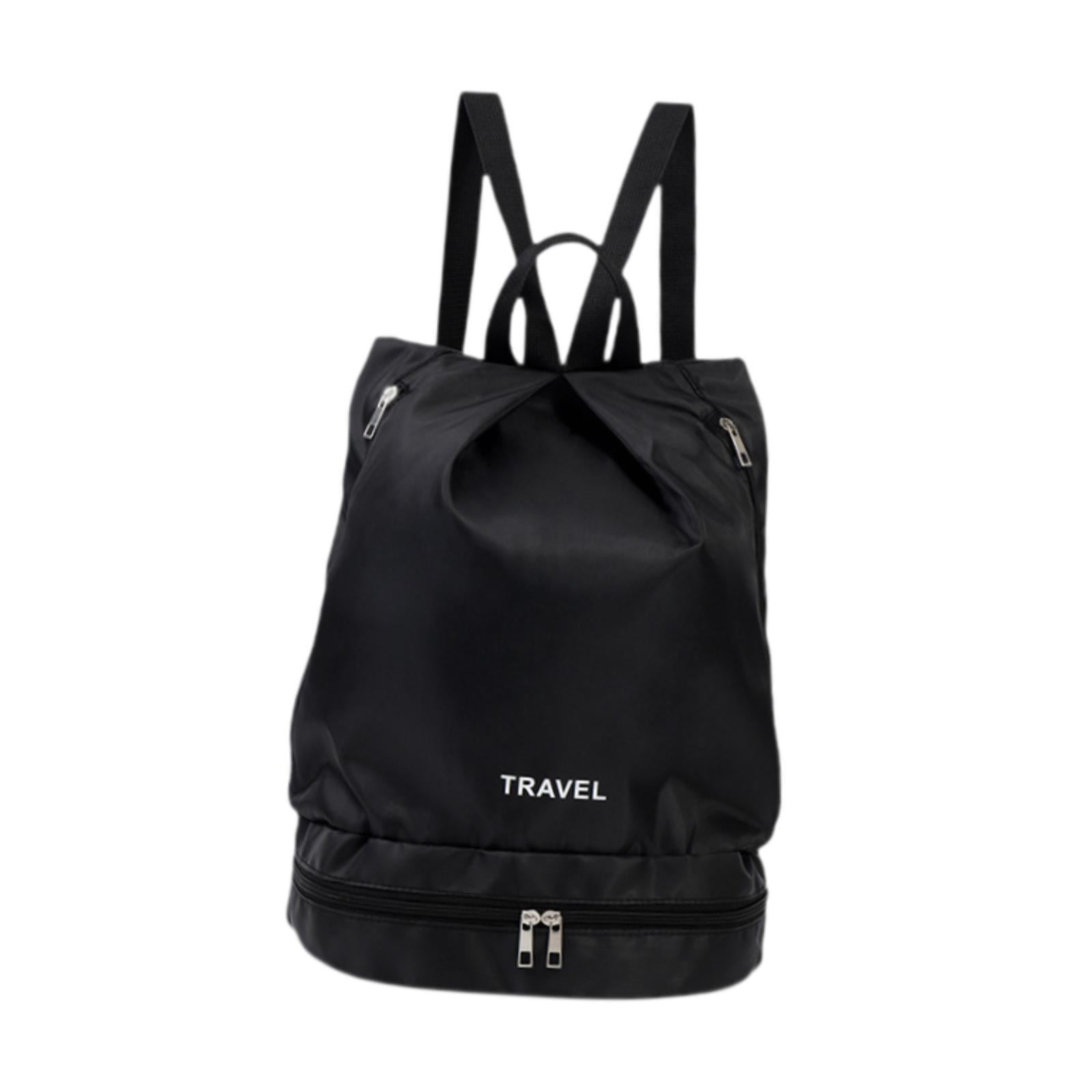 Magideal - Bolsa De Mochila De Gimnasio Bolsa De Natación Portátil Resistente Al Agua Mochila Deportiva Para Viajes De Viajes En Playa Viajes De Negocios De Nego Negro