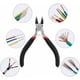 thumbnail image 3 of Mini alicates de corte de precisión de 4,5 pulgadas - Mangos antideslizantes de acero inoxidable - Alicates de corte diagonal para cortar cables electrónicos, metales blandos, manualidades y joyería, 3 of 5