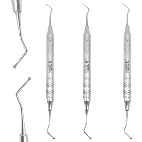 Juego de 3 Excavadores Dentales Artman Instruments 1,5/2 mm