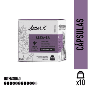 Cápsulas Espresso 100% Robusta India Kera La Café Señor K