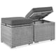 thumbnail image 1 of Ottomanes de mimbre Best Choice Products, juego de 2, gris, 1 of 7